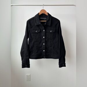 | Parasuco | Black Denim Jean Jacket size Large